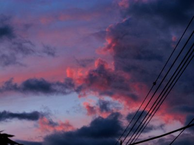 Purple cloudscape