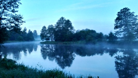 5 am. Pilica River. Still in the city...