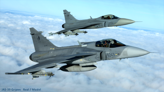 JAS-39 Gripen 31 real-model