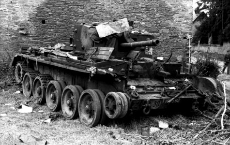 Mk VIII Cromwell at Villers-Bocage 14th June 1944.
