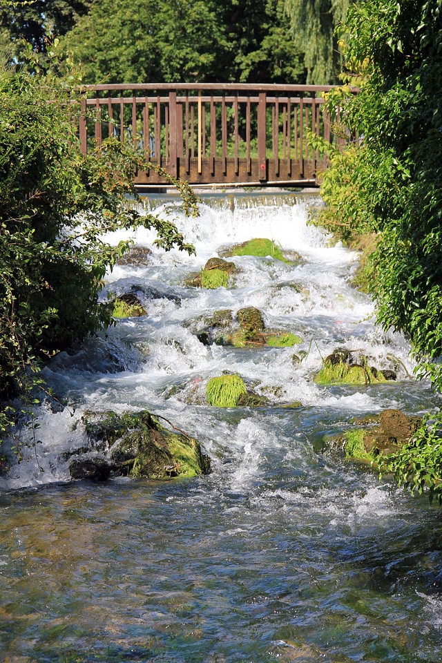 River bach waterfall