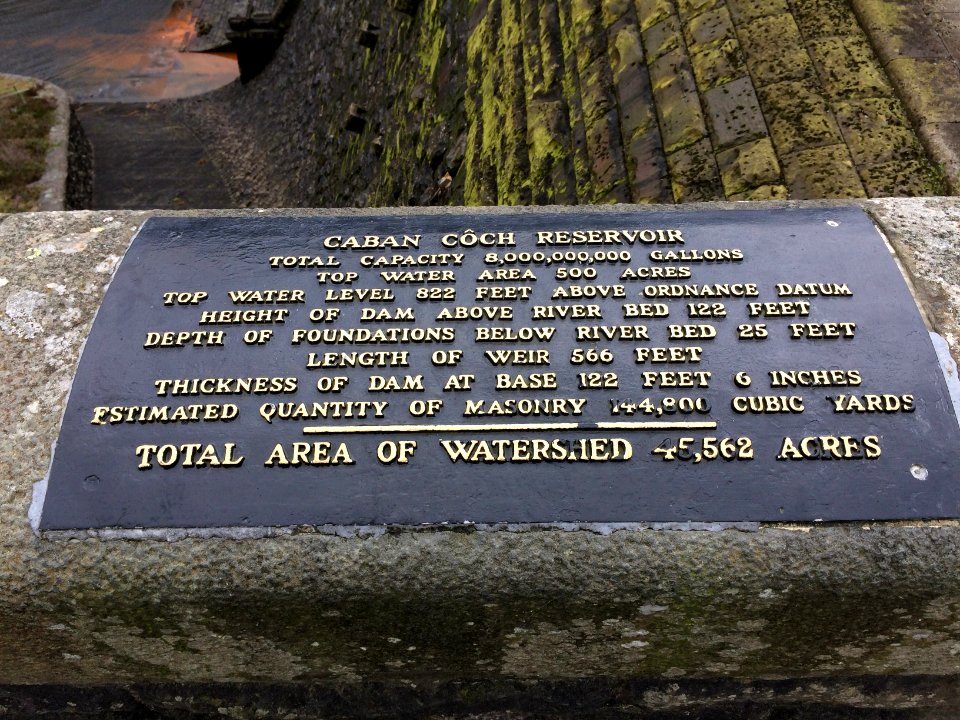 Caban Coch Reservoir Information