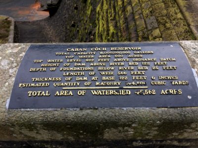 Caban Coch Reservoir Information