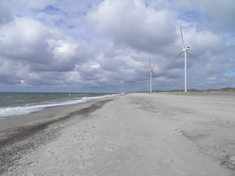 Windmill ocean sea