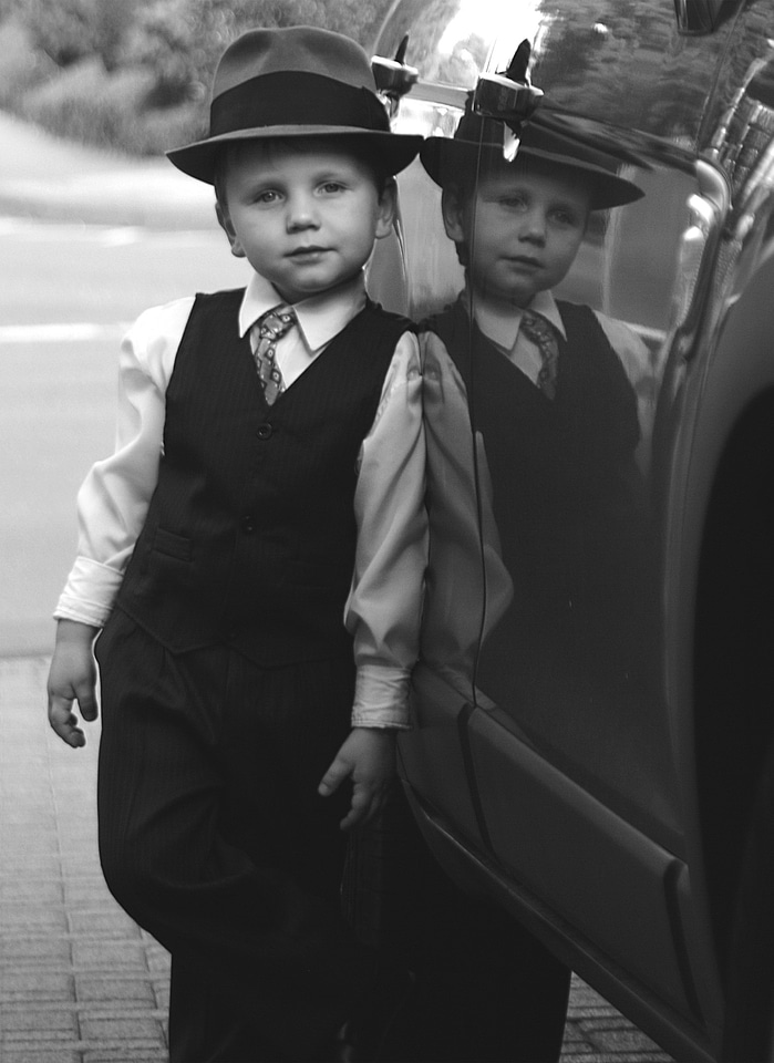 Fashionable child small child
