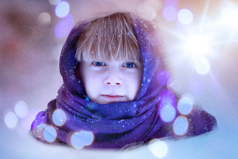 Bokeh light winter