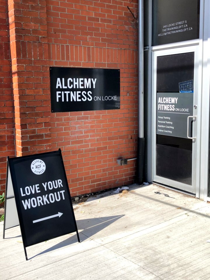 A Frame and Wall Business Signage