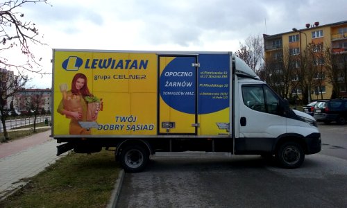 Lewitan's (polish retailer) truck in Tomaszów Mazowiecki, Poland, EU photo