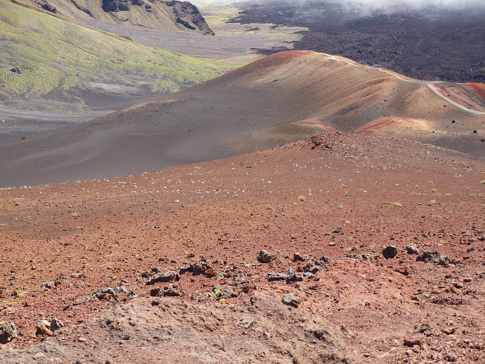 Maui volcano crater