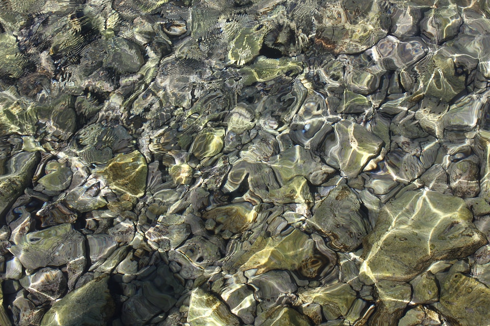 Reflections pattern lake