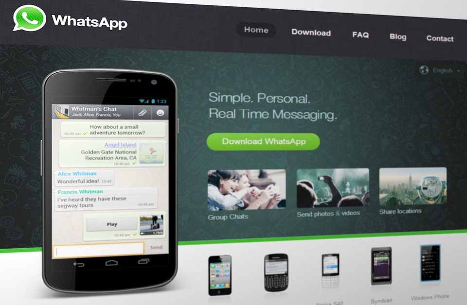 Mobile phone chat instant messenger