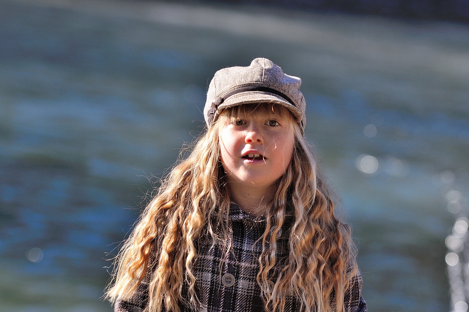 Cap long hair water