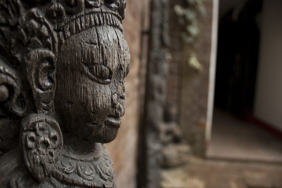 Carved wood carving carving