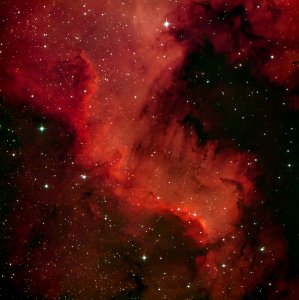 The Cygnus Wall in the North America Nebula