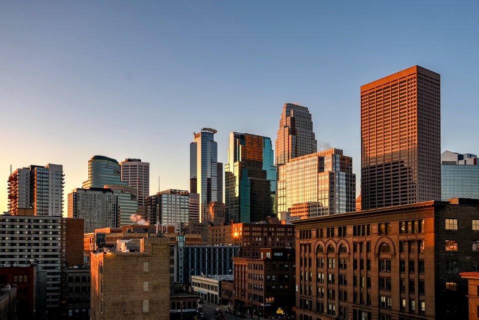 Crisp March Morning in Downtown Minneapolis