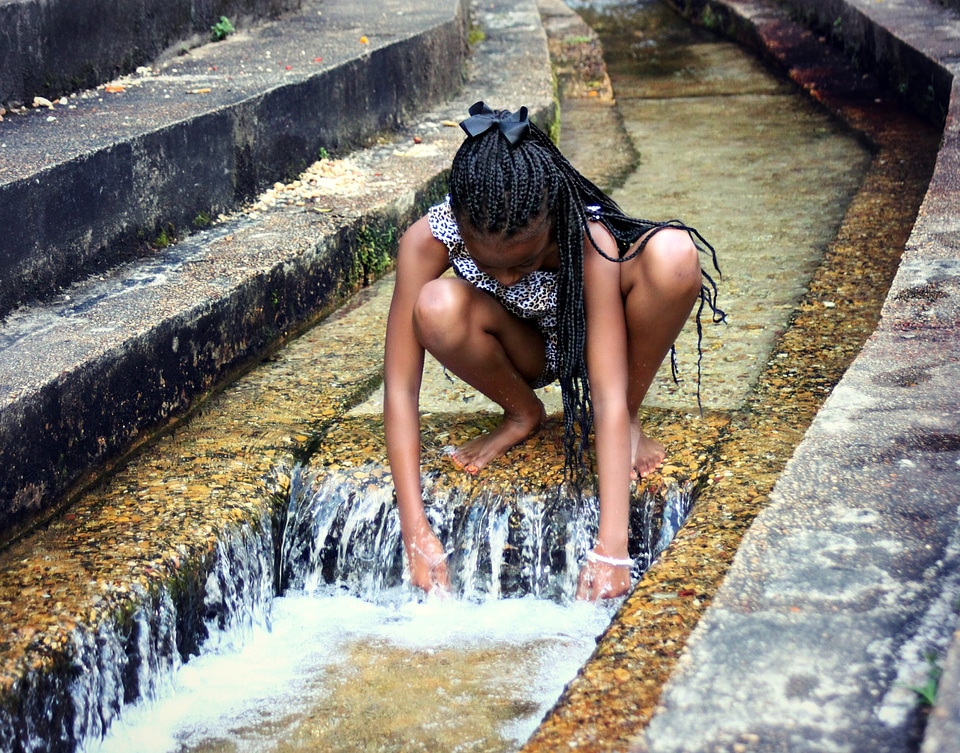 Child water stream
