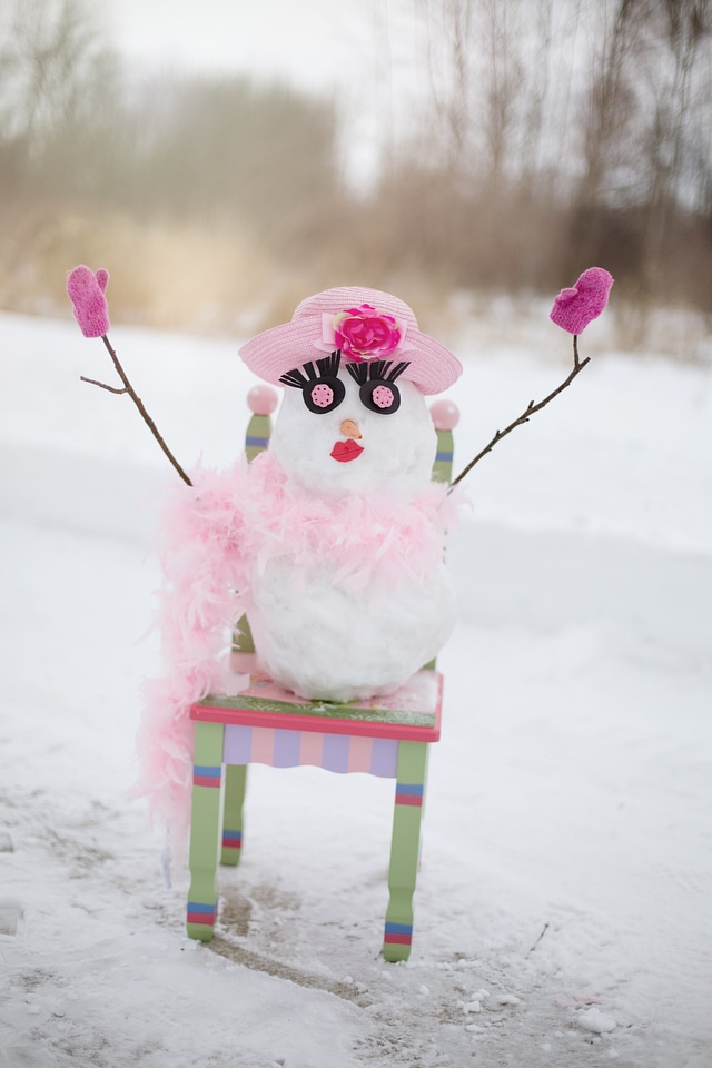 Snow man snow winter