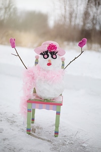 Snow man snow winter