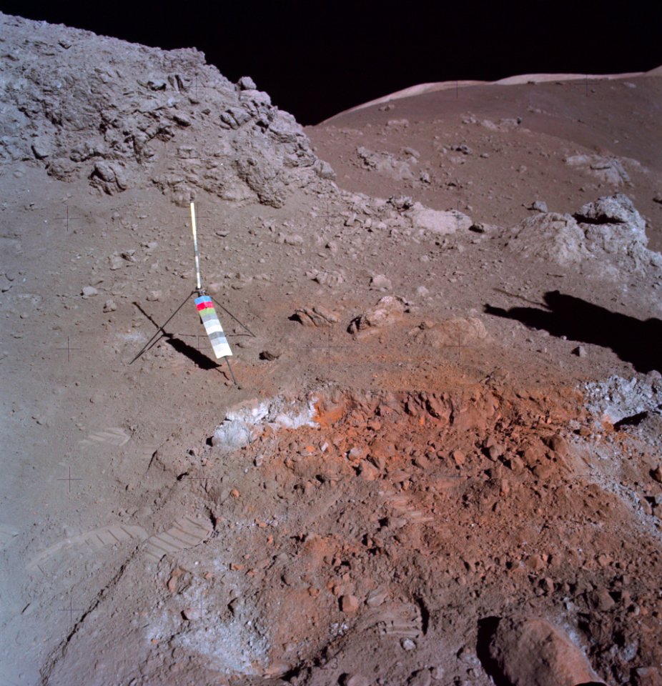 Orange Soil on the Moon - Apollo 17