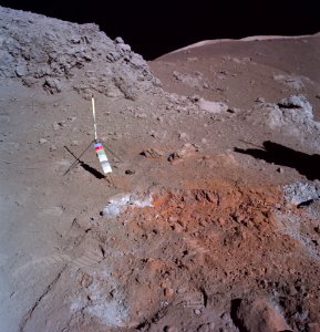 Orange Soil on the Moon - Apollo 17