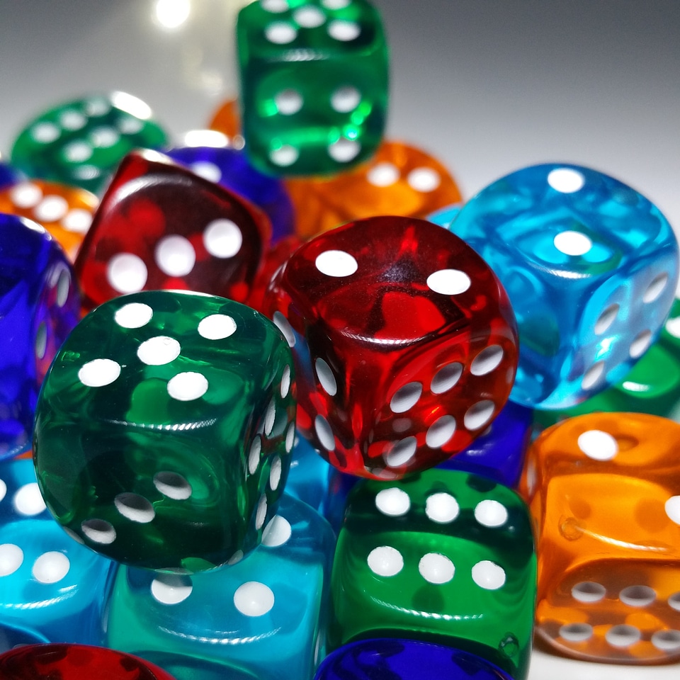Colorful play craps