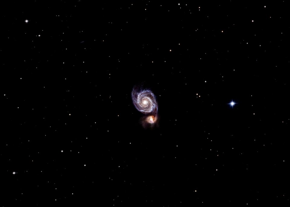M51 (Whirlpool Galaxy) in LRBG