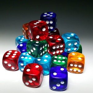 Colorful play craps photo