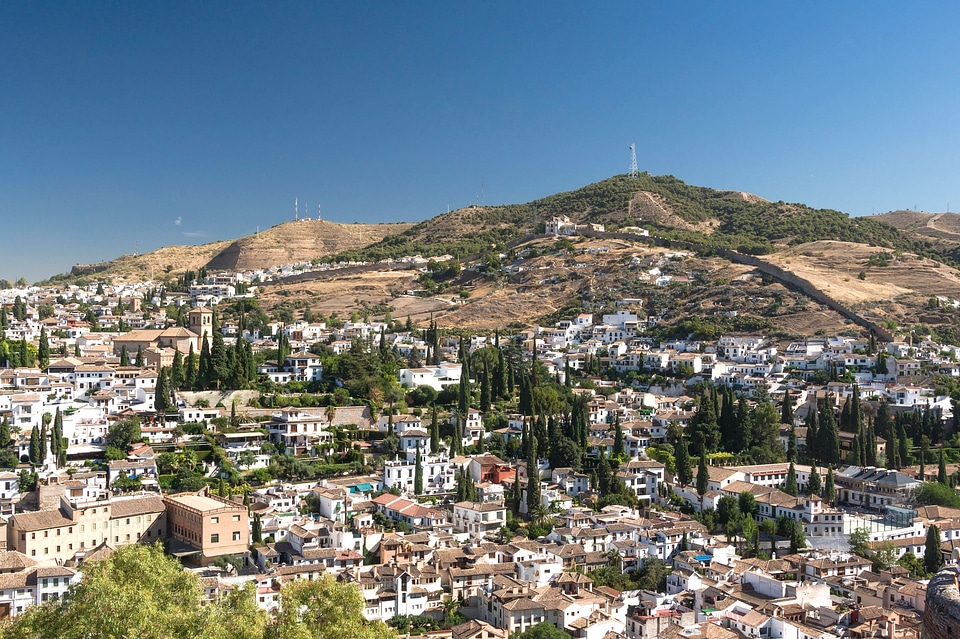 Cities landscape mountains