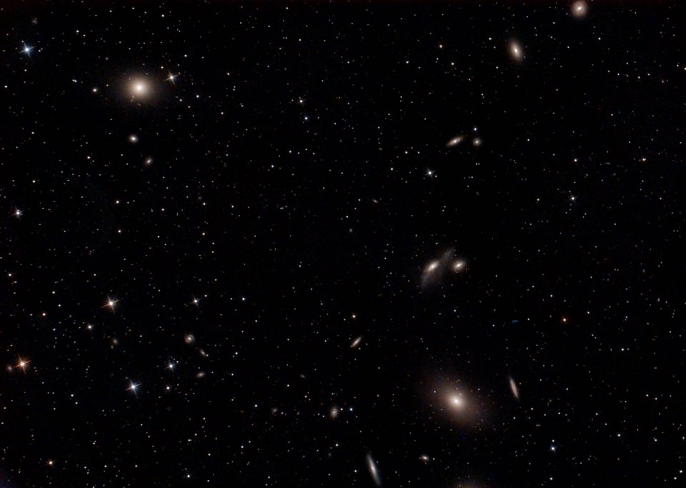 Virgo Cluster region with M87 and M86