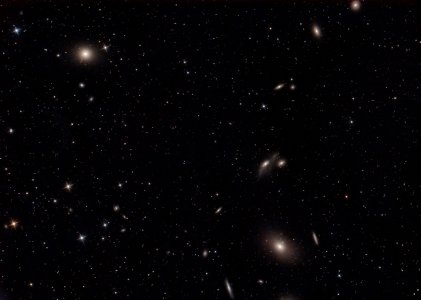 Virgo Cluster region with M87 and M86