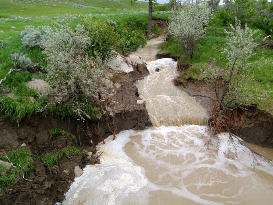 Galpin Bridge looking west upstream of centerline of bridge