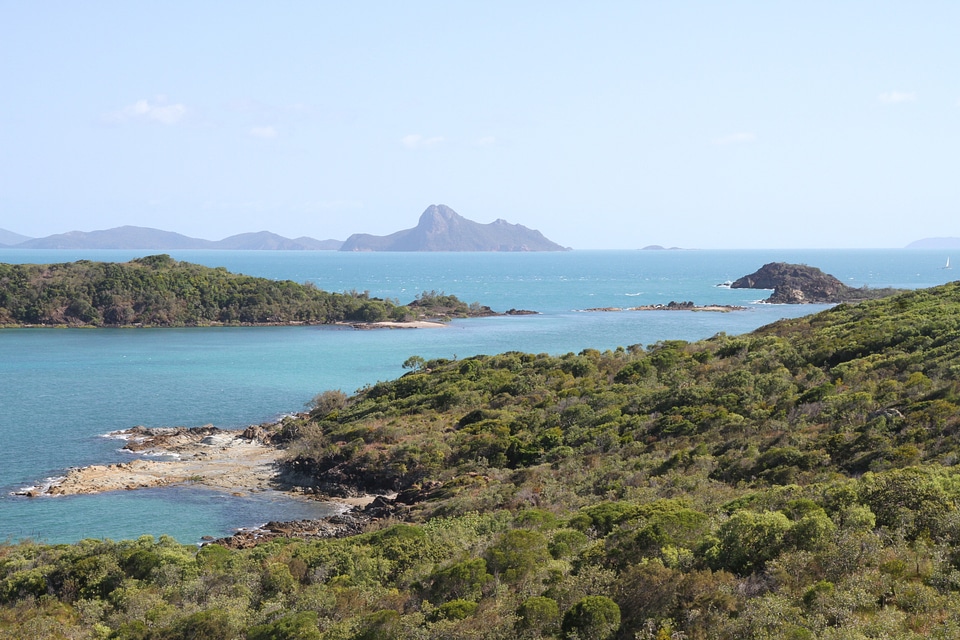 Sea great barrier reef whitehaven beach