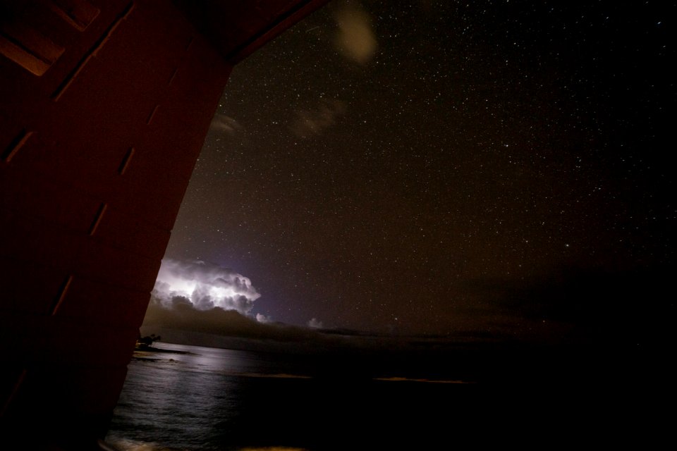 Lightning and Stars over Kauai
