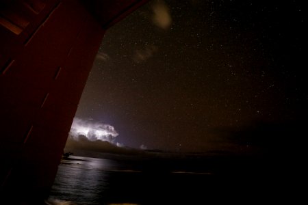 Lightning and Stars over Kauai photo