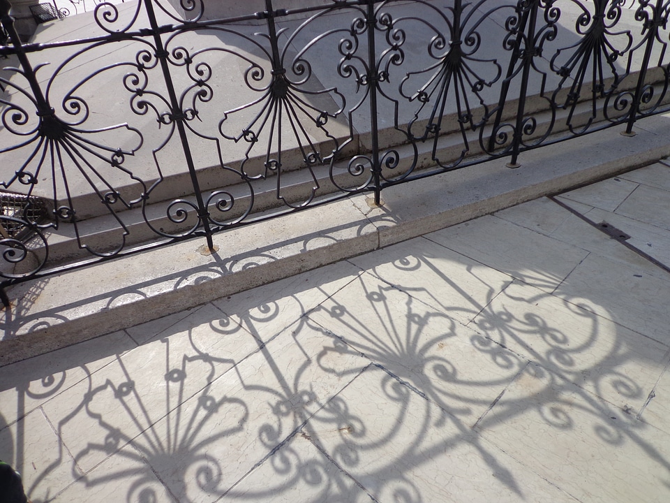 Iron decoration shadow