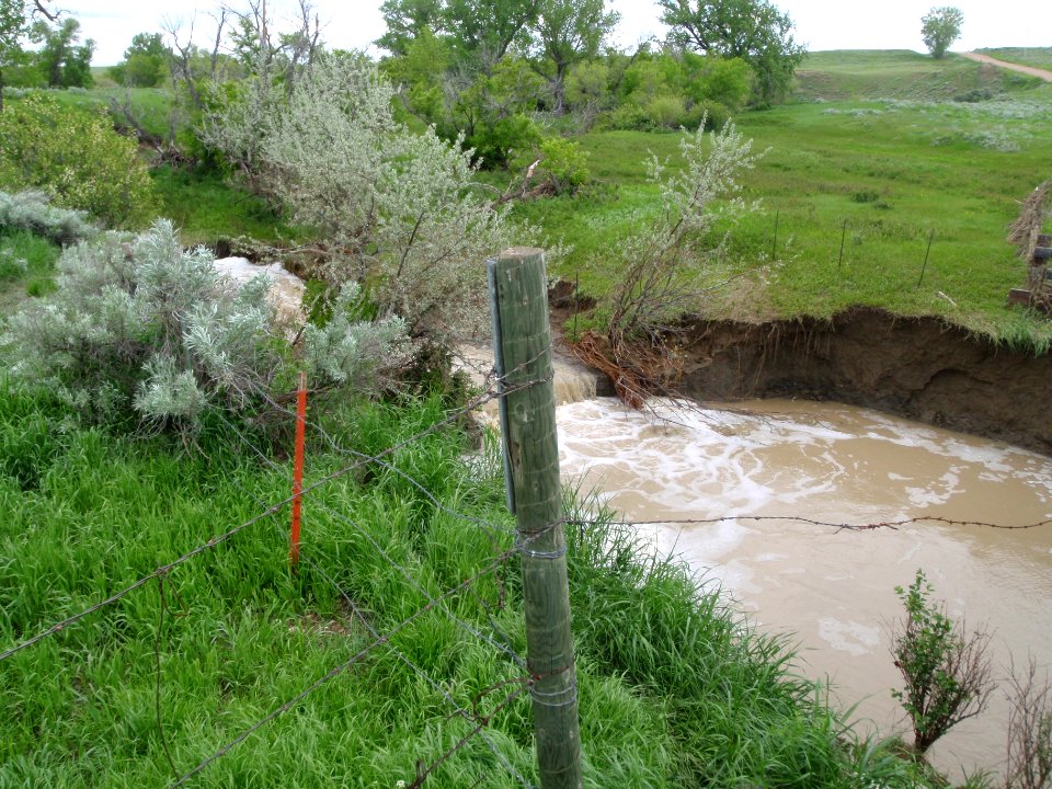 Galpin Bridge upstream channel looking NW