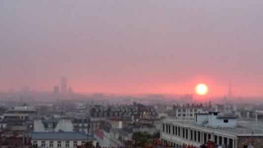 Coucher de soleil sur Paris