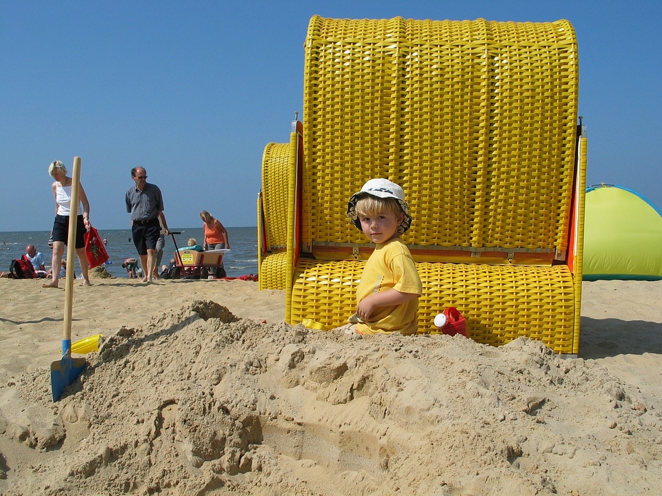 North sea beach sea
