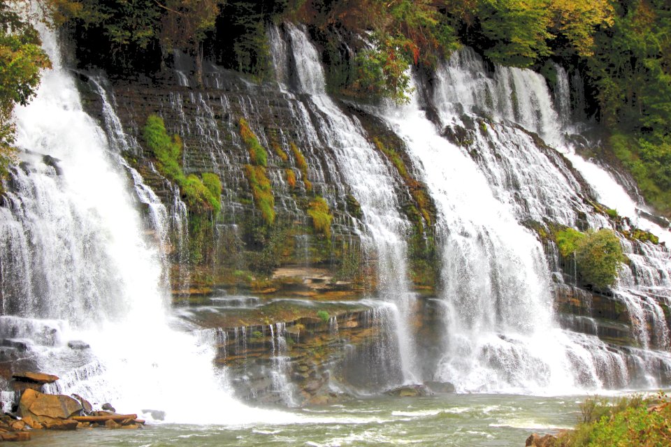 Twin Falls  Rock Island State Park Tennessee