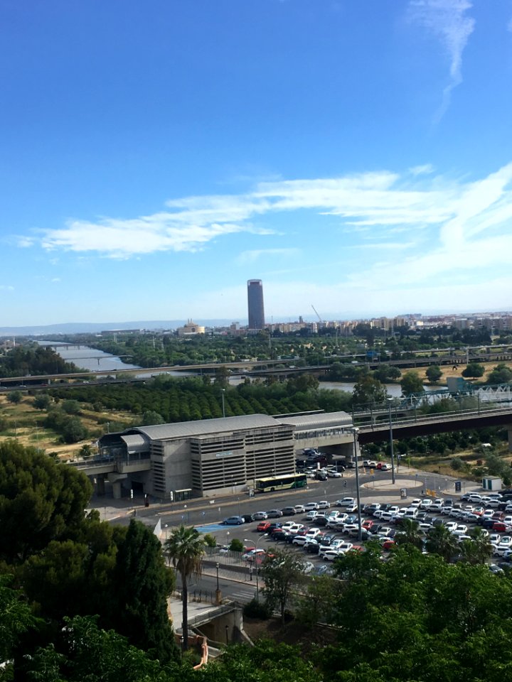 Mirador desde el Monumento de San Juan de Aznalfarache (Sevilla.).