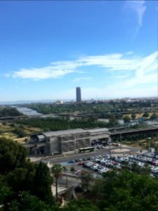 Mirador desde el Monumento de San Juan de Aznalfarache (Sevilla.).