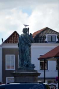 Standbeeld van Jacob Cats. Ooit raadspensionaris (soort minister-president) van Holland