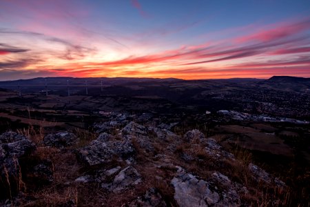 Couché de soleil Millau
