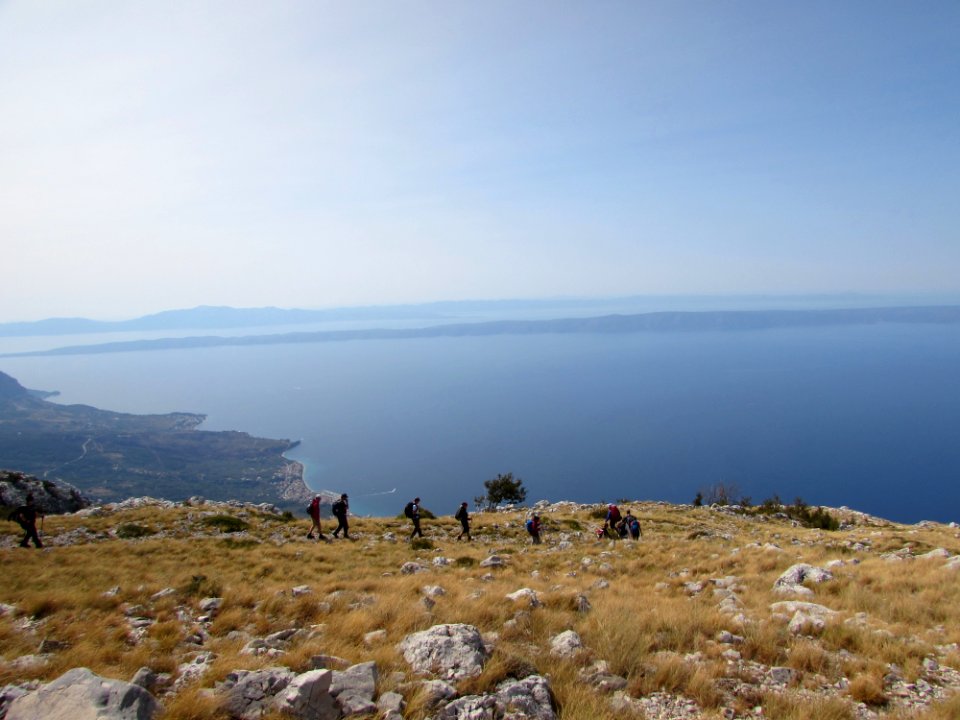 Descending towards Makarska Riviera