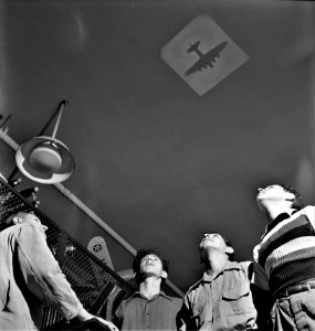 12 O'Clock High: Training high school boys to identify planes at Weequahic High School, Newark, New Jersey July 1942. photo