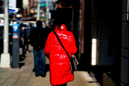 Red Puffer Jacket photo