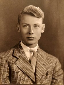 Found photo of a young man. Circa 1930s-40s. photo