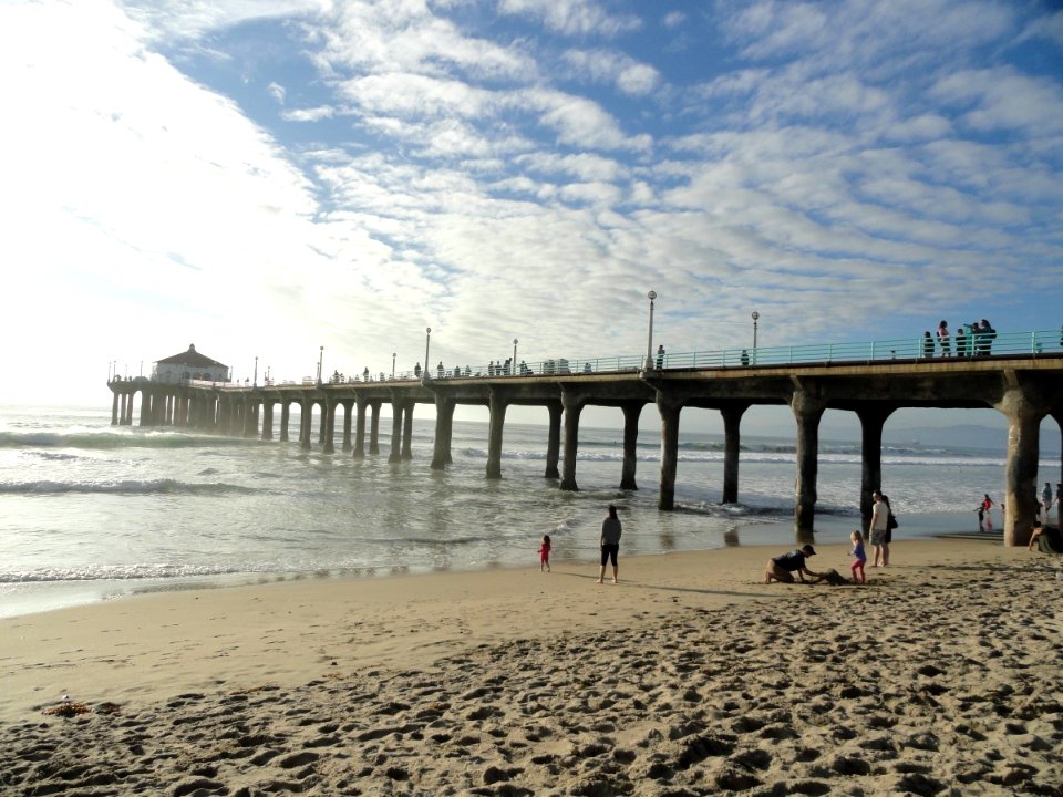 pier santa monica beach angeles los california pacific-1069875