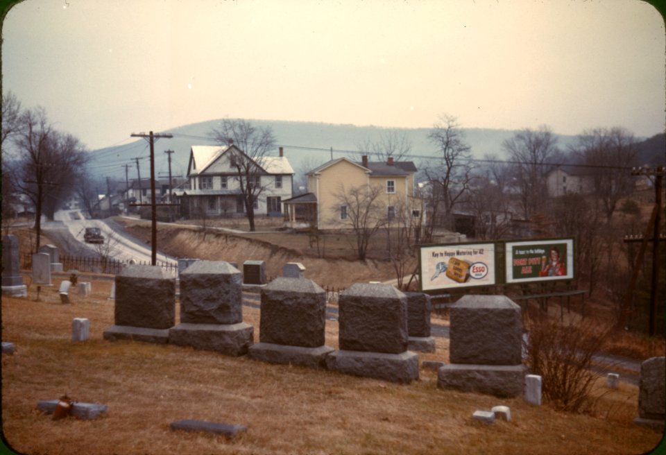 Grave Sign: Cemetery at edge of Romney, West Va., 1942