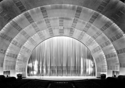 International Music Hall, Radio City, New York. House with curtain down, from main orchestra, December 7, 1932.